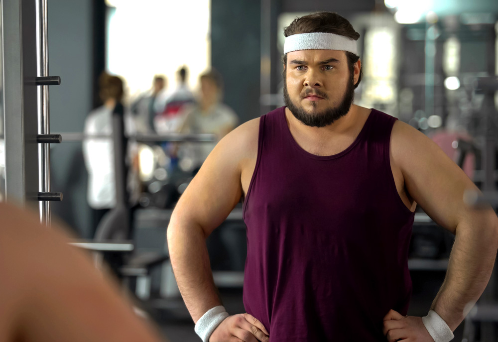 Photo of a man at the gym